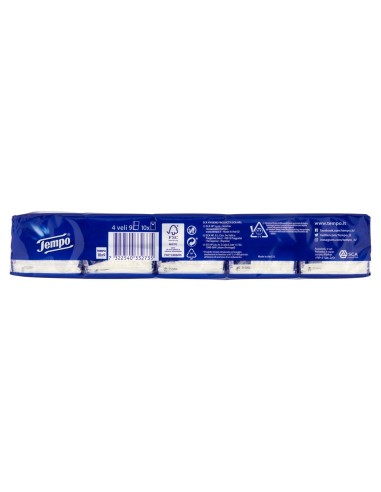 Tempo Fazzoletti Di Carta Da Naso - 10 Pacchetti Da 9 Pezzi